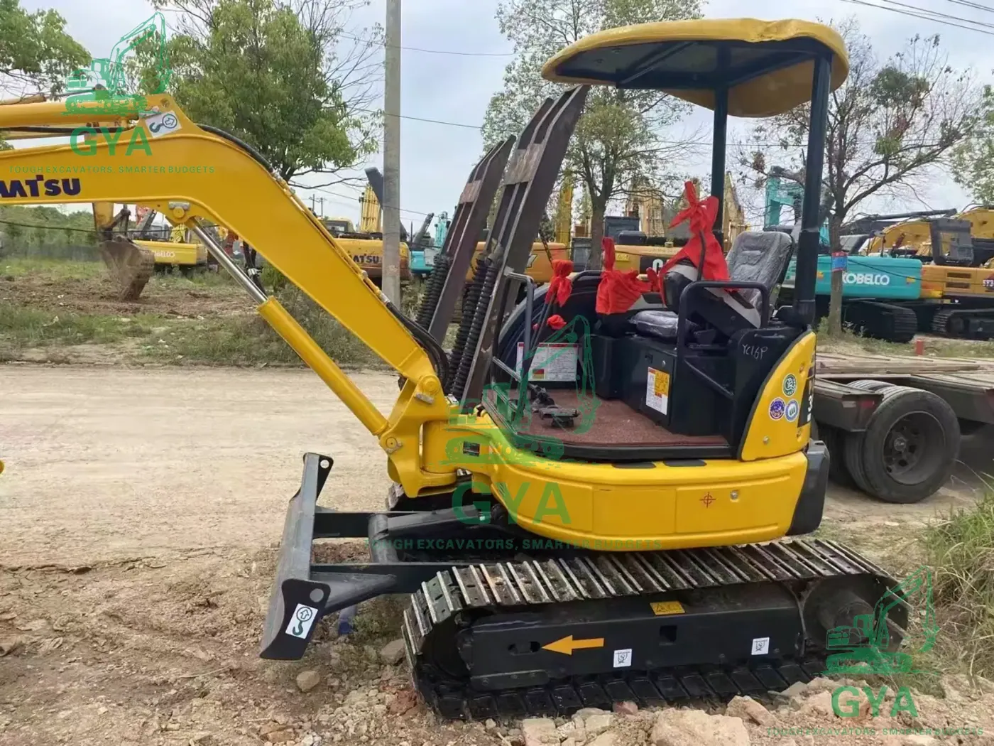Used Komatsu excavator operations in China