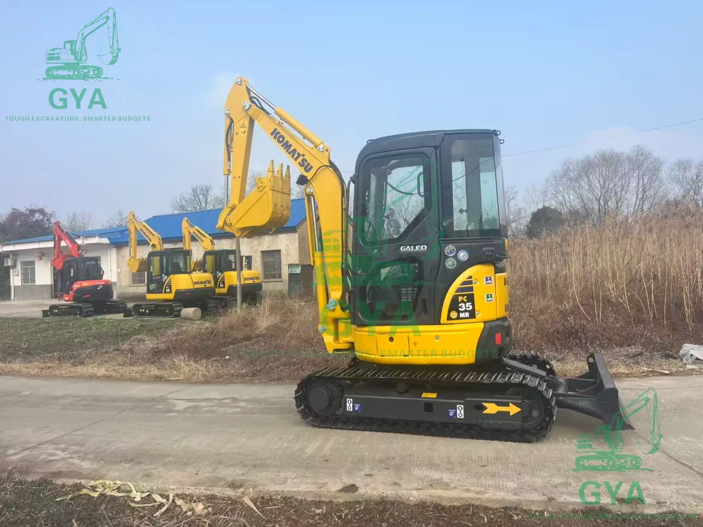 Used Komatsu excavator operations in China