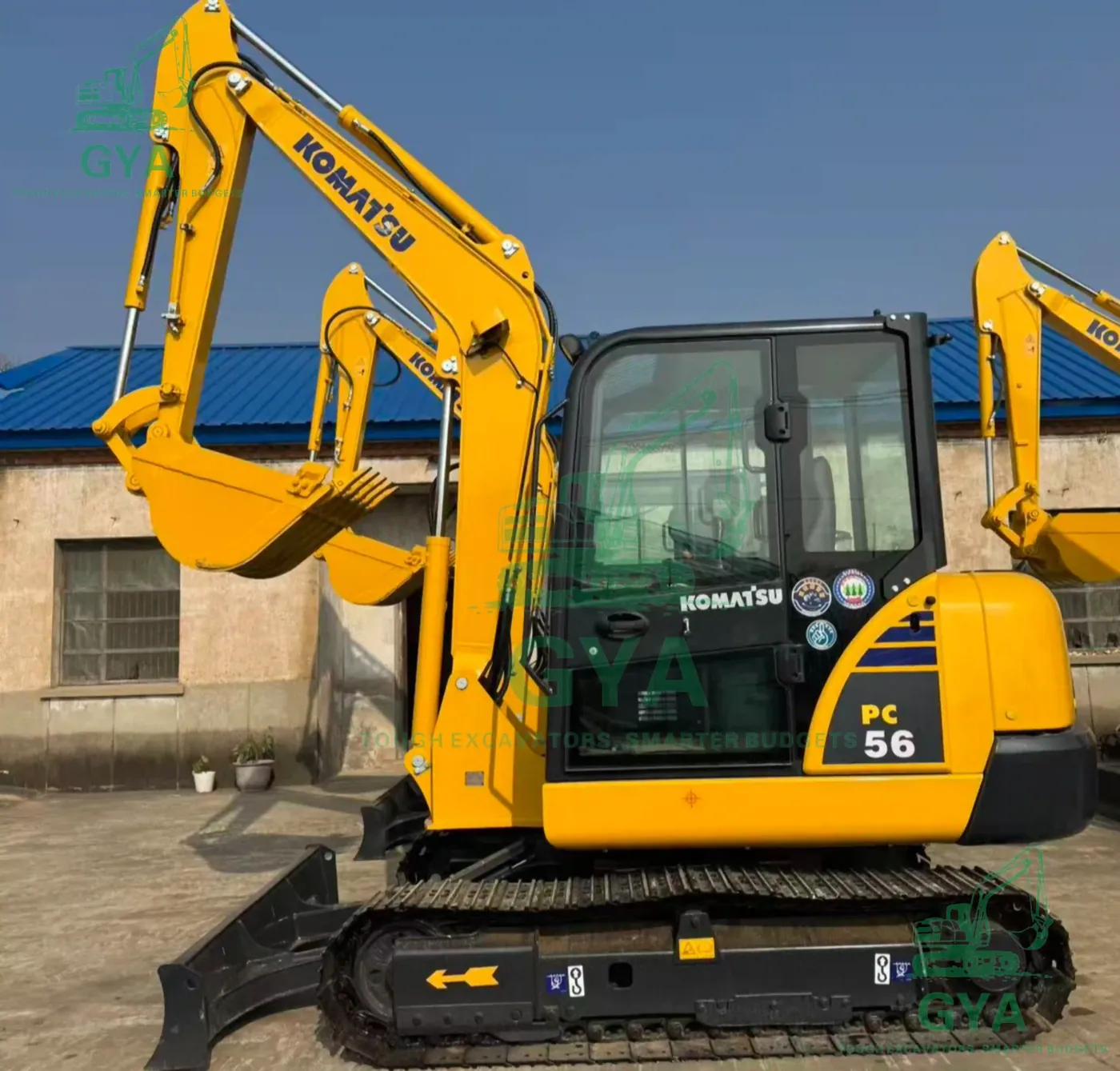 Used Komatsu PC56-7 excavator for export from China
