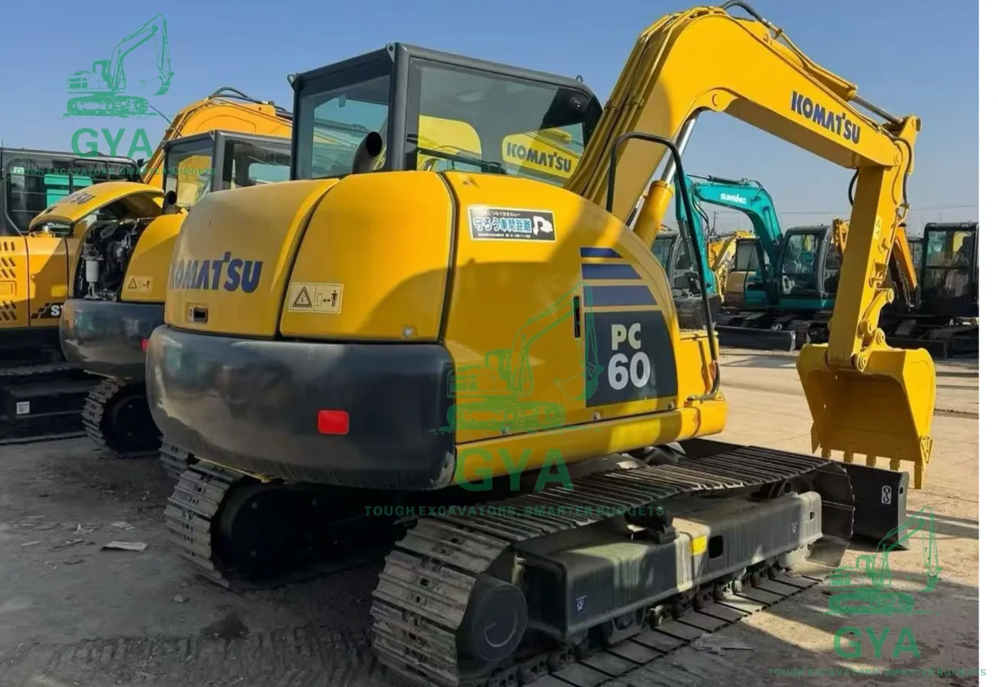 Used Komatsu PC60-7 excavator for export from China